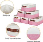 DULLEMELO Small Storage Baskets 6 Pack, Fabric Collapsible Gift Storage Baskets - Image 6