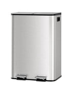 GarveeHome 2 x 8 gal Stainless Steel Double Trash Can by GarveeHome