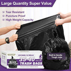 35-40 Gallon Black Trash Bags 120 Count - Image 4