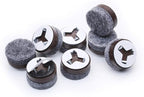 GorillaFelt CB240 Chair Leg Floor Protectors/Felt Glides Tap On Felt Furniture - Image 2