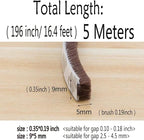 Weather Stripping Brush for Sliding Windows/Doors Frame Side, Pile Self - Image 2