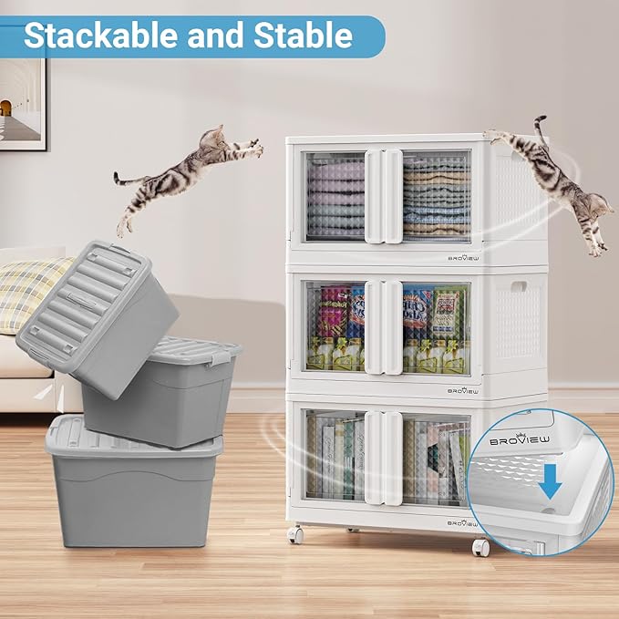 BROVIEW 400 Qt Stackable Storage Bins - Image 6