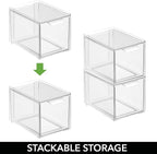 mDesign Plastic Pantry Organization and Storage Bin w/Pull Out Drawer - Image 5