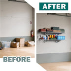 EVERHANGER Garage Wall Shelves, 12 X 48 Inch Wall Mounted Storage Shelves - Image 7