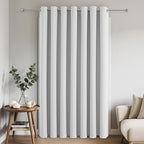 Joydeco Blackout Patio Sliding Door Curtains 84 Inches Long, Grommet Privacy by JOYDECO