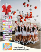 Cheer Pins for Backpack Cheer Stuff Kit 70 White Colored Clothes Pins - Image 5