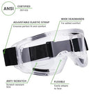 AirGearPro Vision-1000 Anti-Fog Safety Goggles | Impact Resistant Protective - Image 2