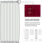 DWCN French Door Curtains – Rod Pocket Thermal Blackout Curtain - Image 3