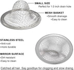 1.0" Small Drain Strainer, Sink Drain Hair Catcher, Bathroom Sink Drain Strainer - Image 4
