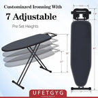 Ironing Board, Metal Panel Iron Board |43" X 13" W/with Iron Rest | Full Metal - Image 2