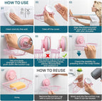 TAILI Soap Holder Bar Dish Suction Cup, Bar Shampoo Rack - Image 5