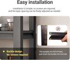 Heavy Duty Garage Shelving, Metal Storage Shelves, Adjustable 5 Tier Metal - Image 7