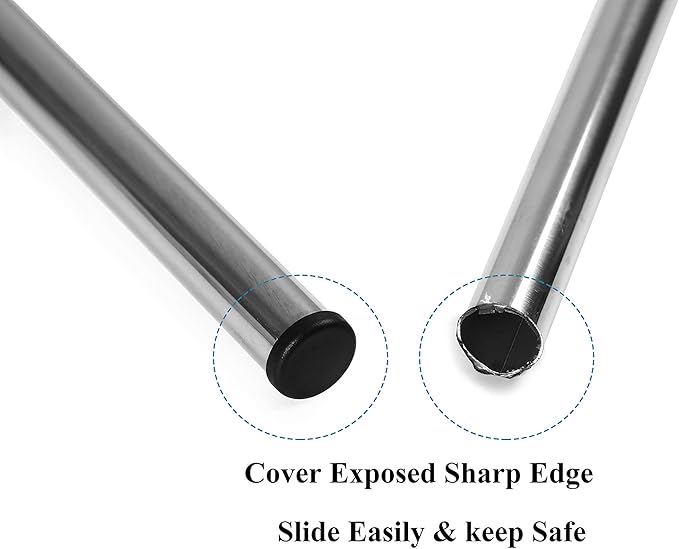 Furnigear Plastic Plugs Tubing End Caps Chair End Caps 1 3/16" Outside Bottom - Image 4