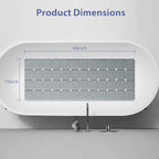 Bathtub Mat Non Slip Silicone Foldable Extra Long Tub Mat Strong Suction Cups & - Image 5