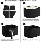 Large Storage Baskets for Organizing Shelves, Woven Cotton Rope Bins for Baby - Image 7