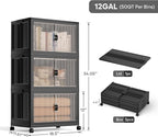 Jalove 50QT Plastic Storage Bins - Image 2