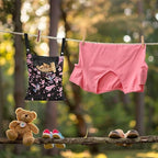 Waterproof Clothespin Bag with Hanger Hook Cherry Blossom Hummingbird - Image 4