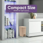 Superio Slim Step On Trash Can, Under Desk - Image 4