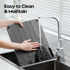 Stone Dish Drying Mat for Kitchen Counter, Water Absorbing Bathroom Tray Sink - Image 7