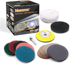 3 Inch Car Headlight Restoration Kit, Car Polishing Sanding Discs Assortment - Image 2