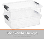 Superio Storage Bins with Lids, Stackable Totes, BPA Free, Odor Free, Organizer - Image 5