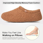 HomeTop Women's Fuzzy Curly Fur Memory Foam Loafer Slippers - Image 4