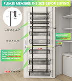 9-Tier Over The Door Pantry Organizer, Pantry Storage and Organization - Image 2