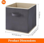 Lifewit 12 Packs Storage Cubes, 11 Inch Cube Storage Bins, Foldable Decorative - Image 5