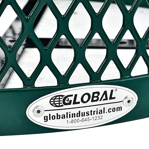Global Industrial Outdoor Diamond Steel Trash Can - Image 6