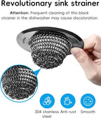 Sink Drain Strainer: Flexible Anti-Slip Chainlink, 304 Stainless Steel. - Image 6
