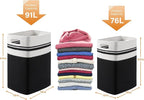 OIAHOMY 91L Laundry Hamper, XXXLarge Laundry Basket, Collapsible Cotton Rope - Image 3