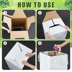 10 Pack 20 Gallon Corrugated Cardboard Trash Cans Bulk - Image 3