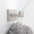 NearMoon Bath Towel Hooks -SUS304 Stainless Steel Square Clothes Robe Hooks - Image 4