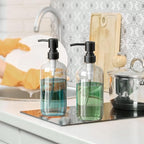 AmazerBath Glass Soap Dispenser, 17 Oz Bathroom Hand Soap Dispenser Bottle - Image 6