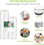 Bonsenkitchen Vacuum Food Sealer Rolls Bags, Durable Customized Size Food Vac - Image 3