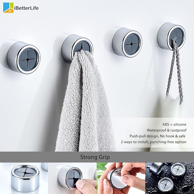 iBetterLife Adhesive Towel Holder - Image 6
