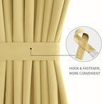 DWCN French Door Curtains – Rod Pocket Thermal Blackout Curtain - Image 2