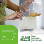 Responsible Products Certified Compostable SNACK Resealable Zip Bag, Extra - Image 2