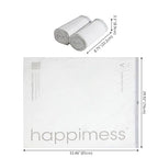 happimess HPM3000V-WHITE 30 Gallon Drawstring Unscented Trash Can Liner - Image 2