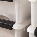 IRIS USA 6 Qt Stackable Plastic Storage Bins - Image 9