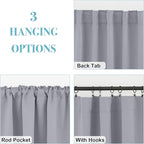RYB HOME Bathroom Curtains Blackout - Image 5