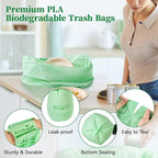ECOLipak 13 Gallon Compostable Trash Garbage Bags, US BPI ASTM D6400 and OK - Image 6