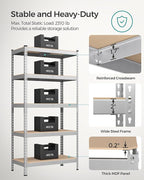 SONGMICS 5-Tier Storage Shelves, Load 2310 lb, Boltless Assembly, Adjustable - Image 4