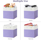 13 x 13 Inch Fine Linen Storage Bins - Image 5