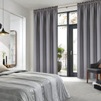 DWCN Short Grey Blackout Curtains - Image 2