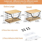 Extra Large Trash Bag Holder Stackable Kitchen Storage, 2 Pack Wall Mounted - Image 7