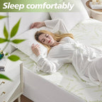 Twin Mattress Protector Waterproof Mattress Pad Washable Bamboo Rayon Mattress - Image 2