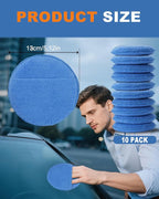 Wax Applicator Pads, 10 Pack Applicator Pad - Image 2