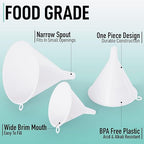 Zulay Kitchen 3-Piece Plastic Funnel Set - Image 2