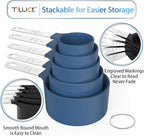 TILUCK Measuring Cups & Spoons Set, Stackable Cups and Spoons, Nesting Measure - Image 4